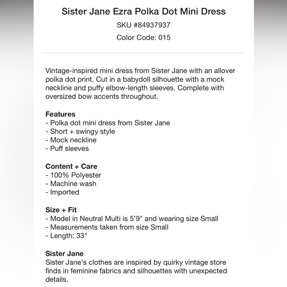 Sister Jane Ezra Mini Dress - Picture 5 of 11